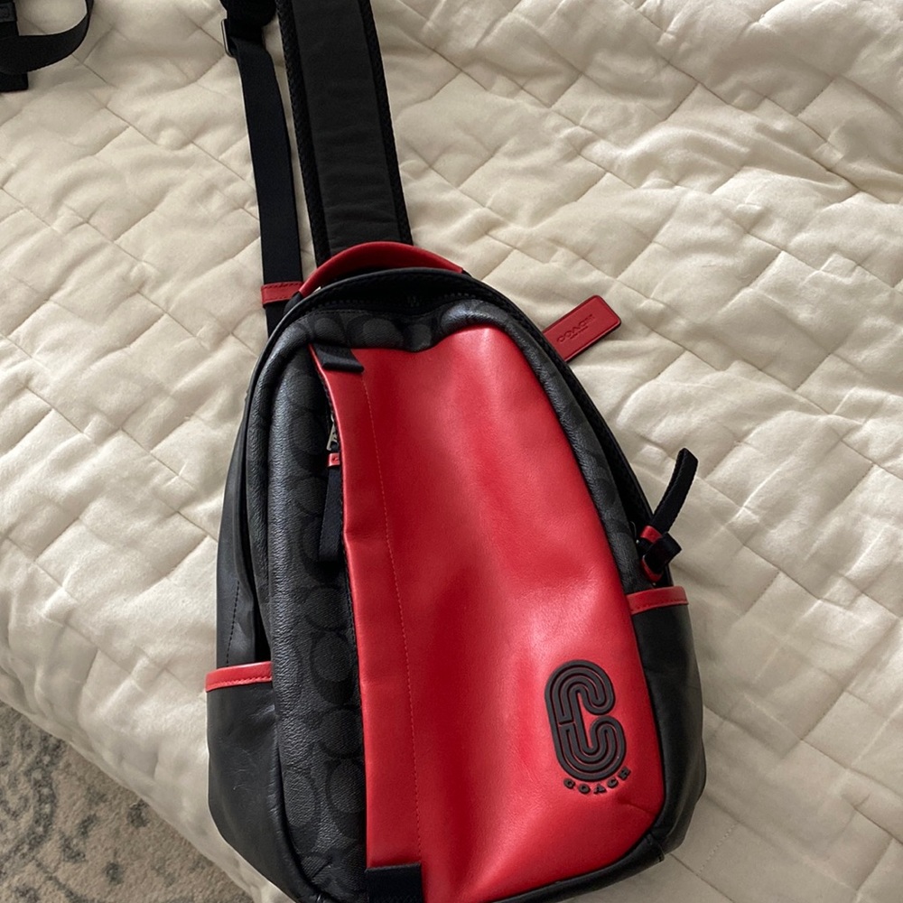 COACH mens small backpack sling ONE STRAP